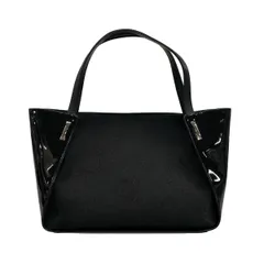 傳濱野(デンハマノ) トートバッグ美品  - 黒 フェザー(羽) レザー