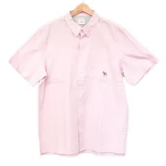 PaulSmith(ポールスミス) 半袖シャツ サイズXL メンズ美品  ピンク 刺繍/PS