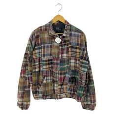 ポロバイラルフローレン Polo by RALPH LAUREN 90S USA製 パッチワーク スイングトップジャケット メンズ import：M 