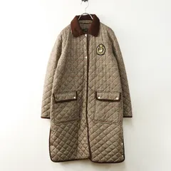 ローレン ラルフローレン LAUREN Ralph Lauren キルティング ワッペン コート SP｜ベージュ系 コーデュロイ【2400014752427】