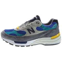 New Balance (ニューバランス) M992RR スウェード切り替えレースアップローカットスニーカー グレー マルチ US9/27cm