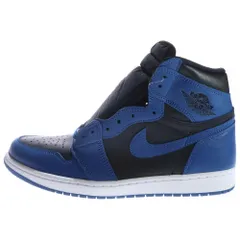 NIKE (ナイキ) AIR JORDAN 1 RETRO HIGH OG DARK MARINA BLUE エアジョーダン1 レトロ ダークマリーナブルー ハイカットスニーカー ブラック/ブルー US10/28cm 555088-404