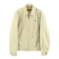 POLO RALPH LAUREN (ポロラルフローレン) SWING TOP ロゴ刺繍 ジップアップ スウィングトップ ジャケット ベージュ