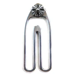 美品▼CHROME HEARTS クロムハーツ PAPER CLIP ペーパー クリップ 925 CHプラス ビルクリップ 札ばさみ マネークリップ シルバー 重量10.97g メンズのサムネイル