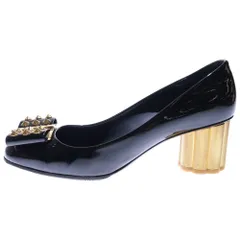 Salvatore Ferragamo (サルヴァトーレ フェラガモ) ヴァラ パンプス ブラック パテント レザー