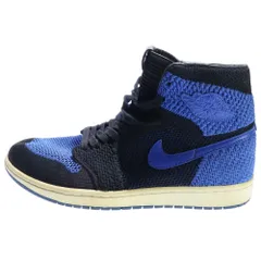 NIKE (ナイキ) AIR JORDAN 1 RETRO HIGH FLYKNIT エアジョーダン1 レトロ ハイ フライニット ハイカットスニーカー ブルー/ブラック US9.5/27.5cm 919704-006