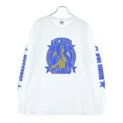 SUPREME (シュプリーム) 21SS ×HYSTERIC GLAMOUR L/S Tee ヒステリックグラマー ロゴデザイン クルーネック カットソー 長袖Tシャツ ホワイト