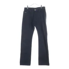 BURBERRY BLACK LABEL (バーバリー ブラックレーベル) 裏地ノバチェック ジップフライ デニムパンツ ブラック BMS08-905-09