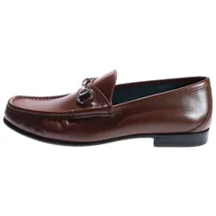 GUCCI (グッチ) ホースビット ローファー シューズ ブラウン