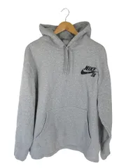 ナイキ エスビー NIKE SB プルオーバー パーカー 長袖 フード 裏起毛 ロゴ ワンポイント グレー サイズXXL 国内正規 QQQ