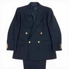 34a27 Burberrys バーバリーズ スーツセットアップ テーラードジャケット ブレザー スラックス 金ボタン 96-86-170 AB5 ネイビー メンズ 男性用o07t