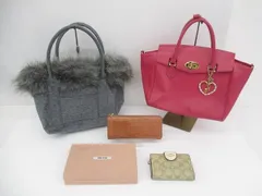  サマンサタバサ COACH ミュウミュウ 他 C0082 二つ折り財布 トートバッグ ショルダーバッグ 2way 等 4点 レディース 中古