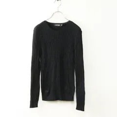 ローレン ラルフローレン LAUREN Ralph Lauren ケーブルニット プルオーバー SP｜ブラック  トップス クルーネック【2400014752489】