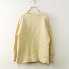 英国製 ルトリコチュール LeTricoteur ガンジーセーター 36｜ベージュ トップス プルオーバー ニット【2400014752441】