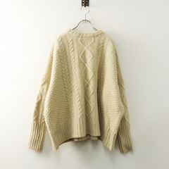 美品　ミナペルホネン　ニット　38 ミナペルホネン mina perhonen strudel ニット 38｜ベージュ クルー