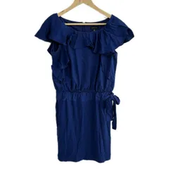 EPOCA(エポカ) ワンピース サイズITL 40 レディース - ネイビー クルーネック/半袖/ひざ丈