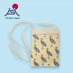 フレンズヒル ハシビロコウ ショルダーバッグ ミニ ポシェット 斜めがけ レディース 小さめ コットン かわいい お出かけ 新品 送料無料