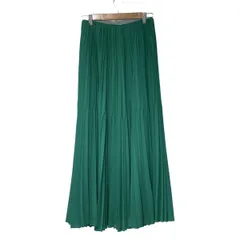 ASTRAET(アストラット) ロングスカート サイズ1 S レディース - グリーン マキシ丈/プリーツ/ウエストゴム