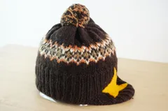 Daddy Oh Daddy  キッズ帽子・男の子　編み込みニット帽　サイズ５２cm〜５４cm　キャップ　帽子　ネパール製　[[RR]]