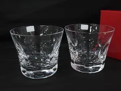 ■新品■未使用■ Baccarat バカラ ベルーガ クリスタルガラス ロックグラス コップ 食器 ペア 2客セット クリア BR1545
