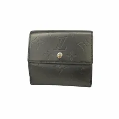 ルイ・ヴィトン(Louis Vuitton) ルイ・ヴィトン 三つ折り財布 モノグラム・マット ポルトモネビエカルトクレディ M65112 ノワールレディース