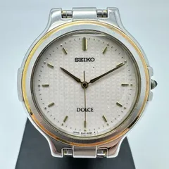 【最終お値下！】SEIKO セイコー ドルチェ DOLCE 8J41-6110 腕時計 クォーツ 電池式 シルバー ステンレス メンズ レディース ヴィンテージ ファッション USED