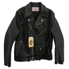 JELADO ジェラード SG71428 Rebel Jacket Horse Hide Semi Aniline Finish Black 茶芯 ホースハイド ダブル ライダース ジャケット ブラック系 サイズ表記なし【新古品】【未使用】【中古】