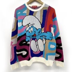 Supreme Smurfs シュプリーム スマーフ Sweater ニット セーター Mサイズ ※中古