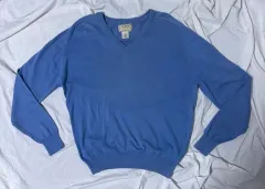 90s usa L.L.Bean エルエルビーン Vネック コットン ニット