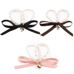 HAPVITAL ヘアゴム【3本セット】髪ゴム 髪飾り おしゃれ ヘアアクセサリー ヘアゴム ファッション オフィス 通勤 大人 シンプル トレンド 小物 っぽい シンプル トレンド おしゃれ かわいい ギフト (パールスタイル3点セット) 0