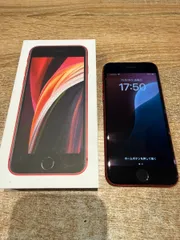 【中古正常品】iPhoneSE第2世代　64GB　レッド　正規SIMフリー　MHGR3J/A　M002