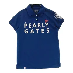 サイズ：0 PEARLY GATES パーリーゲイツ 30周年 半袖ポロシャツ  ネイビー系 [240101613021] ゴルフウェア レディース ストスト