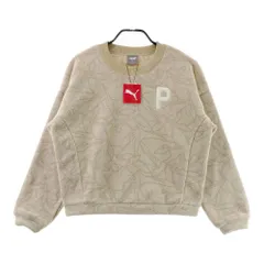 サイズ：S PUMA GOLF プーマゴルフ  フリース 長袖スウェットトレーナー 総柄 ベージュ系 [240101615111] ゴルフウェア レディース ストスト