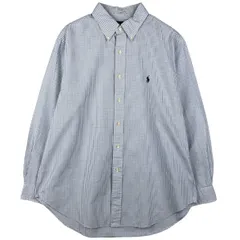 古着 ラルフローレン Ralph Lauren CLASSIC FIT 長袖 ボタンダウンチェックシャツ メンズL相当/eaa602393
