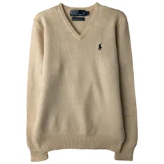 古着 ラルフローレン Ralph Lauren POLO by Ralph Lauren Vネック ラムウールニットセーター レディースS相当/eaa607860
