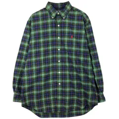 古着 ラルフローレン Ralph Lauren BLAKE 長袖 ボタンダウン フランネルチェックシャツ メンズM相当/eaa609554