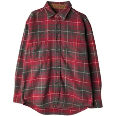 古着 90~00年代 セントジョンズベイ ST. JHON'S BAY 長袖 ヘビーネルチェックシャツ メンズM相当 ヴィンテージ/eaa609658