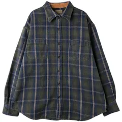 古着 90~00年代 セントジョンズベイ ST. JHON'S BAY 長袖 ヘビーネルチェックシャツ メンズXL相当 ヴィンテージ/eaa609555