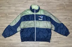 90s NFL ニューイングランド・ペイトリオッツ ナイロン リバーシブル パファー ジャケット