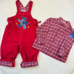 ミッキーマウス 90 サスペンダー シャツ セット