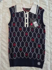 韓国国内正規品/新品 G FORE(ジーフォア) ゴルフ 닻 パータン レディース ニット ベスト S