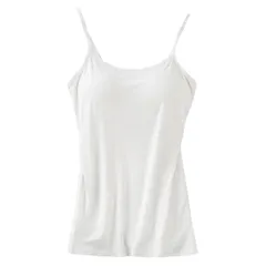 ブラトップ キャミソール タンクトップ カップ付き インナー 肌着 ブラキャミ 一体型カップ 大きいサイズ ストレッチ さらさら 快適 人気 ランキング1位 rr4