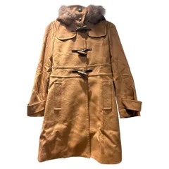 ルスーク Le souk ダッフルコート ファー フード 36 茶 ブラウン 82-03111002 ■TC