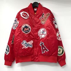 90s NBA 全チームロゴ オールチーム 中綿ジャケット スタジャン - メルカリ