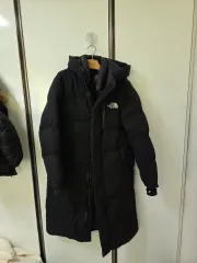 THE NORTH FACE ザノースフェイス ブラック ダウンジャケット ロング丈 95