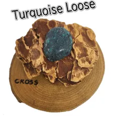 ru-307 ターコイズルース神秘的な模様のチベタリアンターコイズアクセサリー/材料/