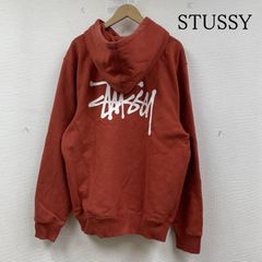 STUSSY◎ストックロゴ 赤黒 パーカー D341 - メルカリ