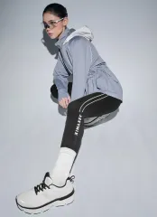 ゼクシィミックス 起毛 レギンス ブラック L RX BLACK LABEL 360N パイピング ランニング