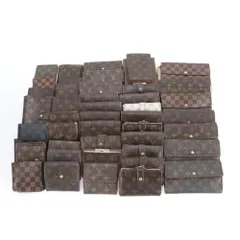 まとめ 40点 セット ルイヴィトン モノグラム ダミエ エピ レザー 長財布 二つ折り ウォレット キーケース RRR DJ6-2【中古】