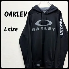 OAKLEY オークリー トップス パーカー フーディー ブラック Lサイズ 古着 メンズ